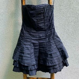 Sonic London Black Strapless Party Dress - Small